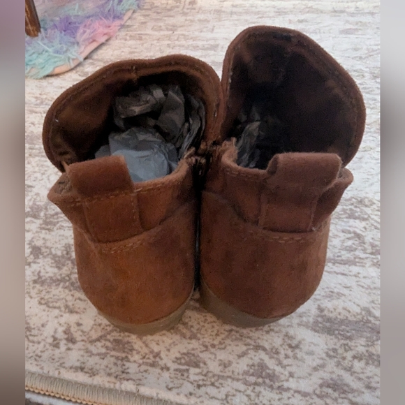 Brown Suede Ankle Boots - Picture 4 of 11